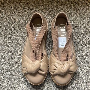 Brown Platform Sandals by Rihanna